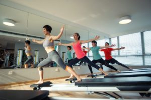 Group of People Doing Pilates