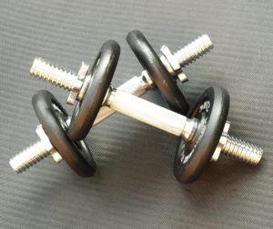 Pair of Dumbbells which can be Used for Building Physical Strength as One of The Components of Physical Fitness